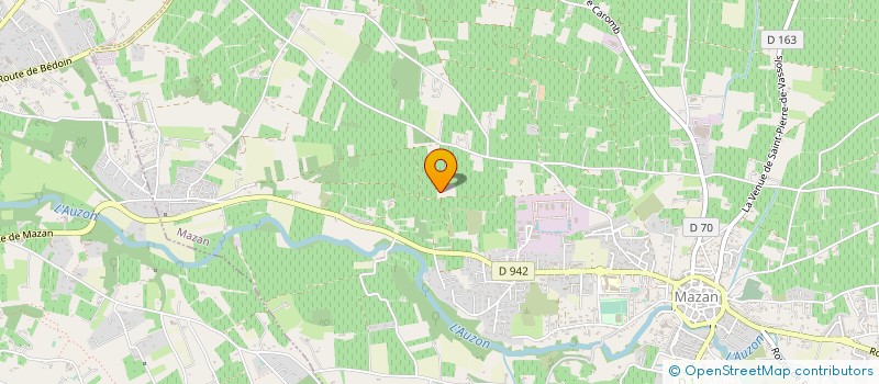 localisation de l'entreprise MONSIEUR JOEL MONTAGARD  MAZAN