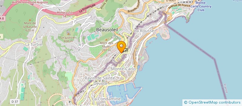 localisation de l'entreprise MONSIEUR JOEL MOREAU  BEAUSOLEIL