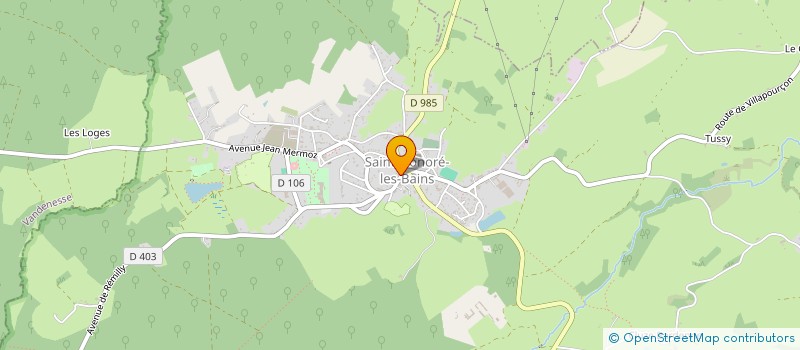 localisation de l'entreprise MONSIEUR JOEL MOROY à SAINT-HONORE-LES-BAINS
