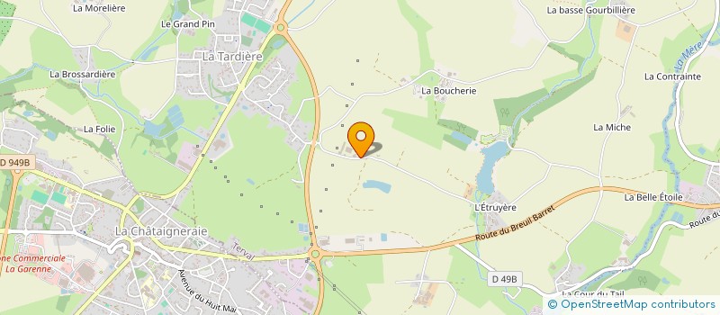 localisation de l'entreprise MONSIEUR JOEL MOUSSEAU  TERVAL