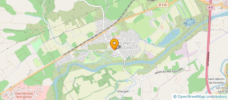 localisation de l'entreprise MONSIEUR JOEL MULLER  SAINT-JEAN-PLA-DE-CORTS