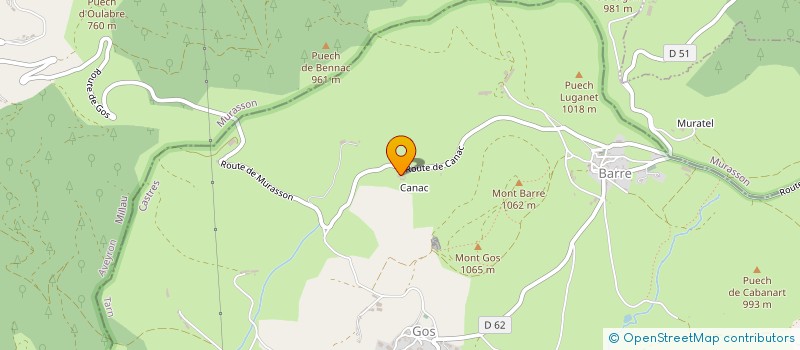 localisation de l'entreprise MONSIEUR JOEL NEGRE  BARRE