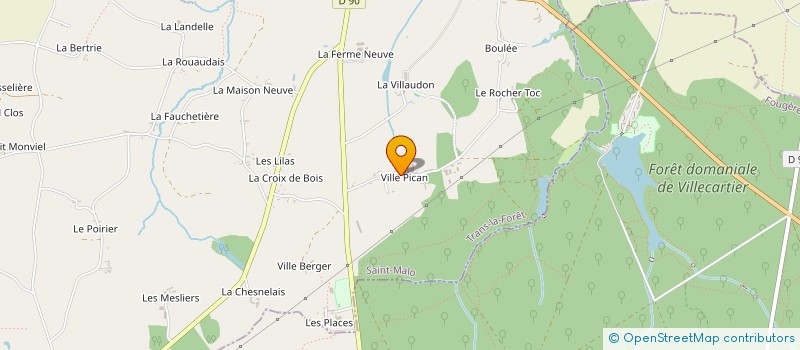 localisation de l'entreprise MONSIEUR JOEL NOEL  TRANS-LA-FORET