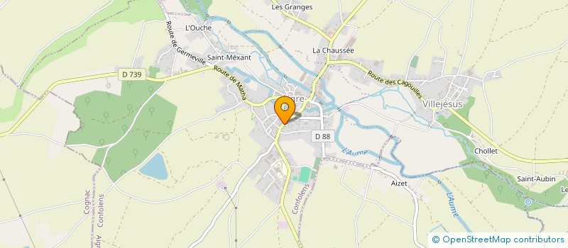 localisation de l'entreprise MONSIEUR JOEL NOUHET à AIGRE