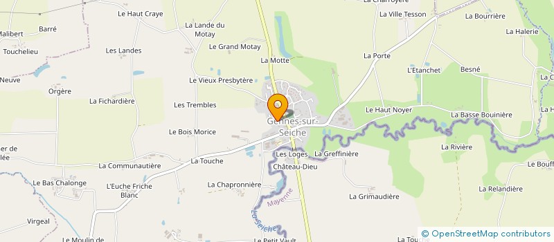 localisation de l'entreprise MONSIEUR JOEL ORHANT à GENNES-SUR-SEICHE