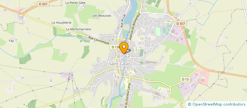 localisation de l'entreprise MONSIEUR JOEL OUDARD à SAINT-CALAIS