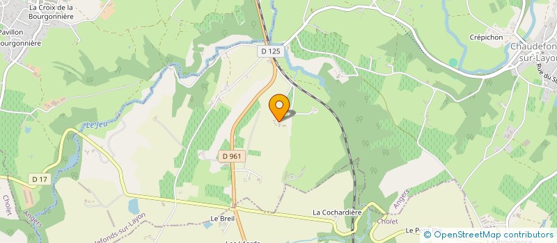 localisation de l'entreprise MONSIEUR JOEL OUVRARD  CHAUDEFONDS-SUR-LAYON