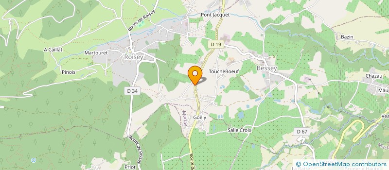 localisation de l'entreprise MONSIEUR JOEL PANEL  ROISEY