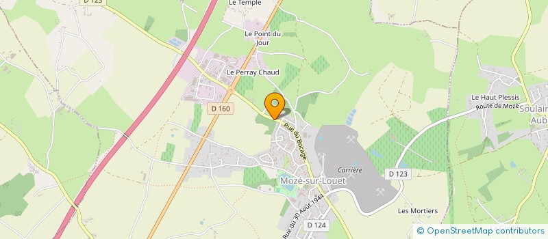 localisation de l'entreprise MONSIEUR JOEL PAPIN  MOZE-SUR-LOUET