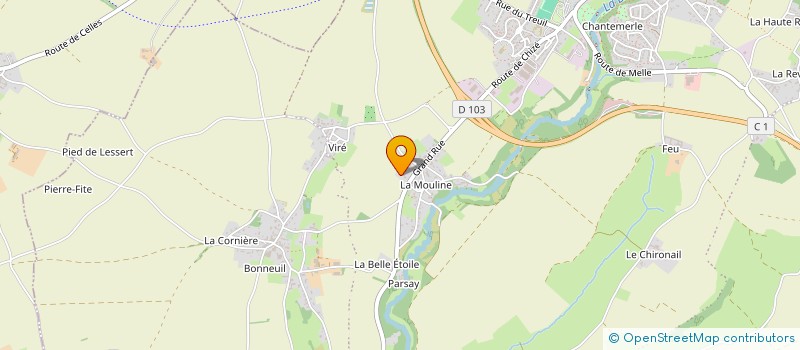 localisation de l'entreprise MONSIEUR JOEL PAPOT  CELLES-SUR-BELLE