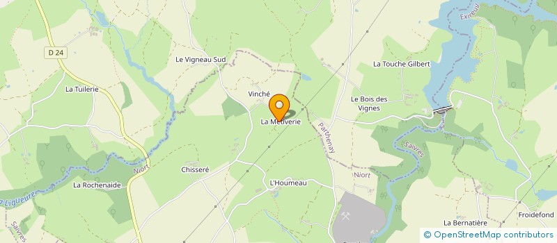 localisation de l'entreprise MONSIEUR JOEL PARTHENAY  NANTEUIL