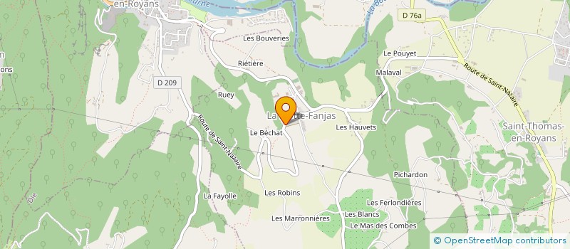 localisation de l'entreprise MONSIEUR JOEL PASQUELIN  LA MOTTE-FANJAS