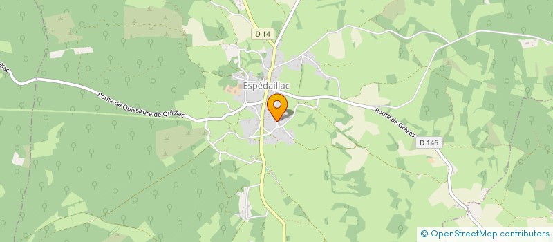 localisation de l'entreprise MONSIEUR JOEL PAVIET  ESPEDAILLAC