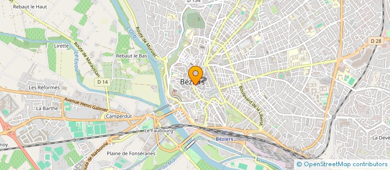 localisation de l'entreprise MONSIEUR JOEL PEREZ  BEZIERS
