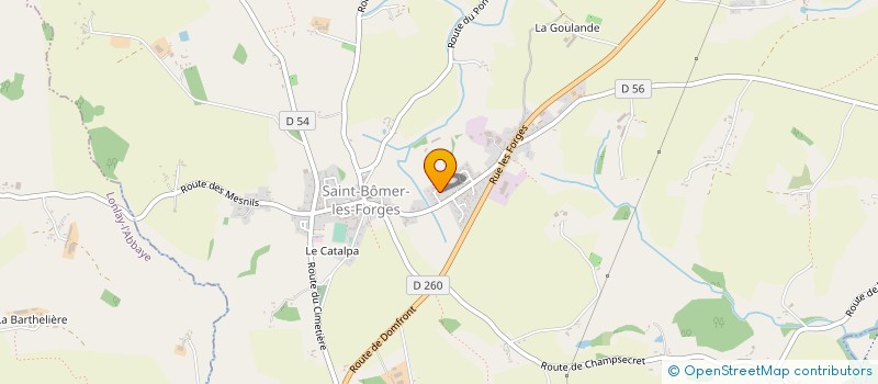 localisation de l'entreprise MONSIEUR JOEL PERNET à SAINT-BOMER-LES-FORGES