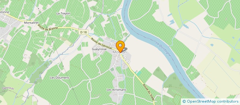 localisation de l'entreprise MONSIEUR JOEL PEYRUSEIGT  GENISSAC