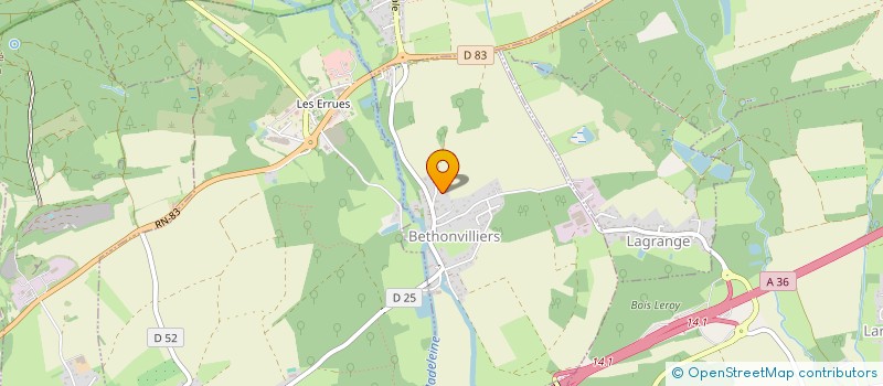 localisation de l'entreprise MONSIEUR JOEL PFEIFFER  BETHONVILLIERS