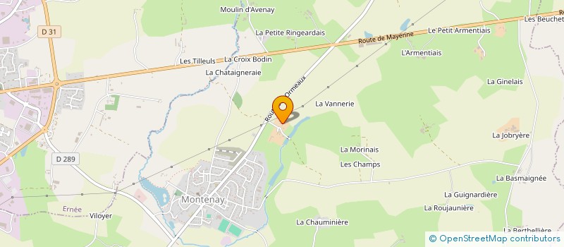 localisation de l'entreprise MONSIEUR JOEL PICHOT  MONTENAY