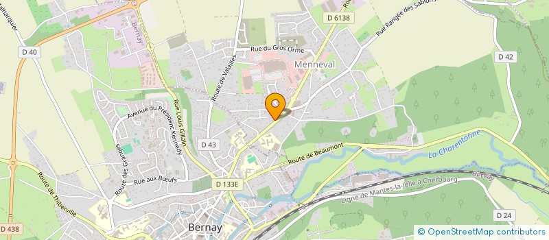 localisation de l'entreprise MONSIEUR JOEL PINARDON  MENNEVAL