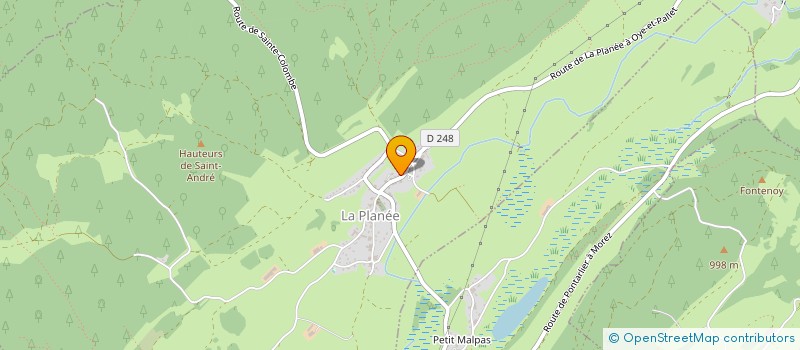 localisation de l'entreprise MONSIEUR JOEL POINTURIER  LA PLANEE