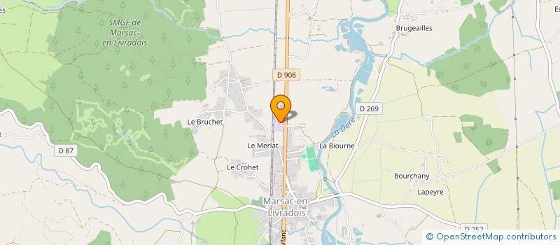 localisation de l'entreprise MONSIEUR JOEL POMMEYROL  MARSAC-EN-LIVRADOIS