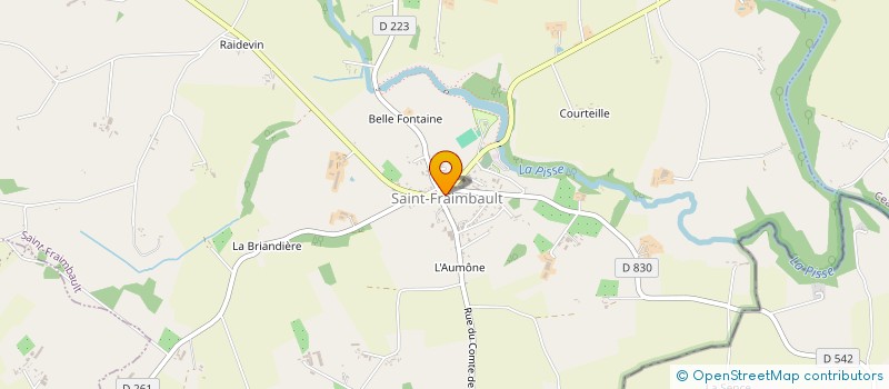 localisation de l'entreprise MONSIEUR JOEL POTTIER à SAINT-FRAIMBAULT