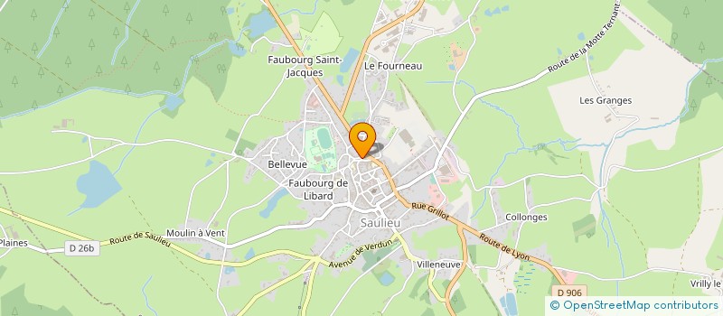 localisation de l'entreprise MONSIEUR JOEL POULAIN à SAULIEU