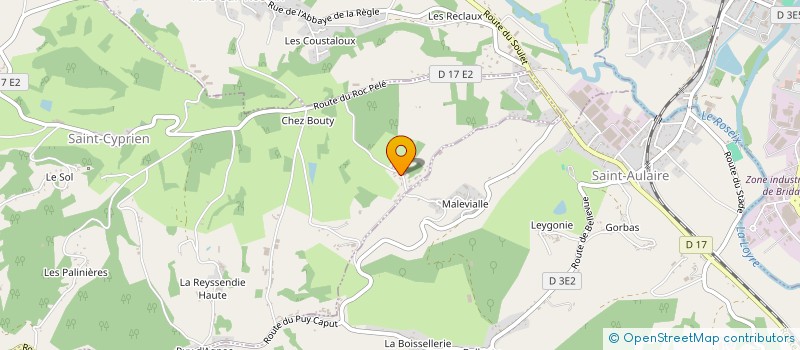 localisation de l'entreprise MONSIEUR JOEL POUYADE  SAINT-CYPRIEN