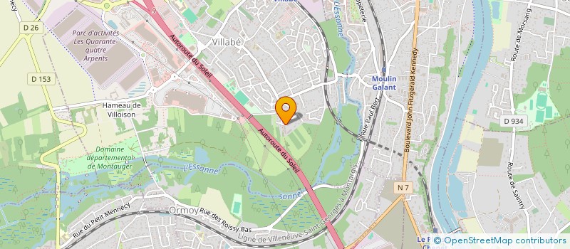 localisation de l'entreprise MONSIEUR JOEL PRADEL  VILLABE