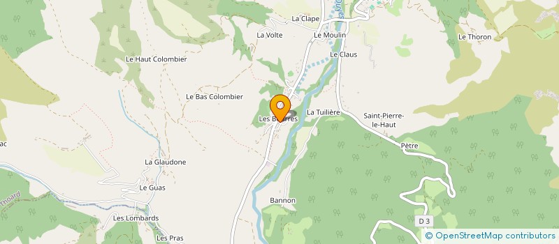 localisation de l'entreprise MONSIEUR JOEL PRILLARD  THOARD