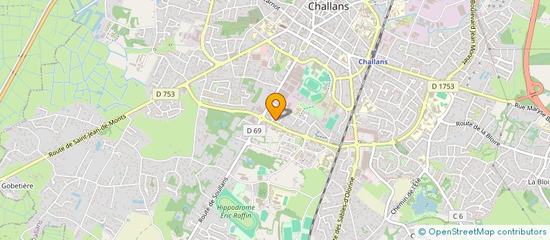 localisation de l'entreprise MONSIEUR JOEL PRINEAU à CHALLANS