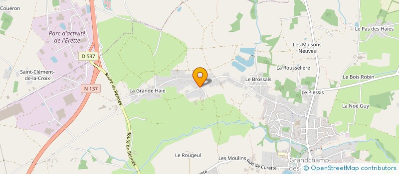 localisation de l'entreprise MONSIEUR JOEL PRUD'HOMME à GRANDCHAMP-DES-FONTAINES