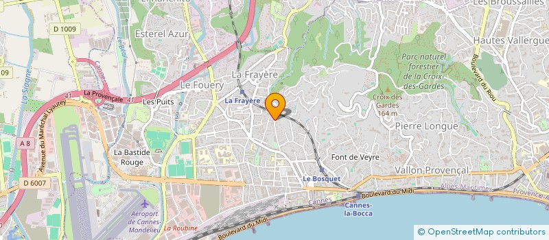 localisation de l'entreprise MONSIEUR JOEL RADUSZYNSKI  CANNES