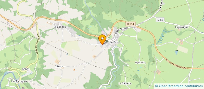 localisation de l'entreprise MONSIEUR JOEL REGOURD  DRUELLE BALSAC