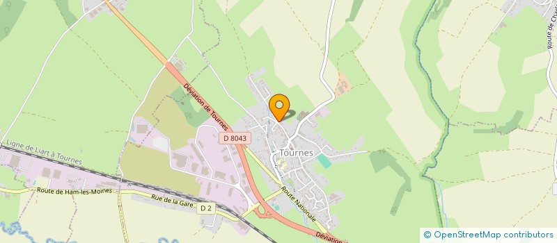 localisation de l'entreprise MONSIEUR JOEL RENEAUX  TOURNES