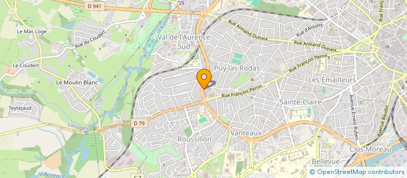 localisation de l'entreprise MONSIEUR JOEL REVEL CROZAT à LIMOGES