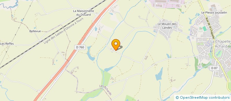 localisation de l'entreprise MONSIEUR JOEL RICHARD  LES ACHARDS