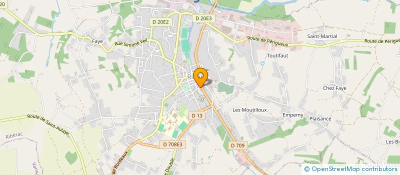 localisation de l'entreprise MONSIEUR JOEL RICHARD  RIBERAC