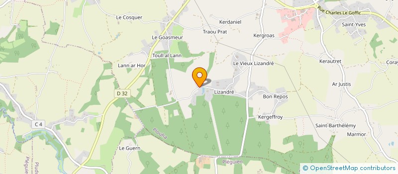 localisation de l'entreprise MONSIEUR JOEL ROBIC  PLOUHA