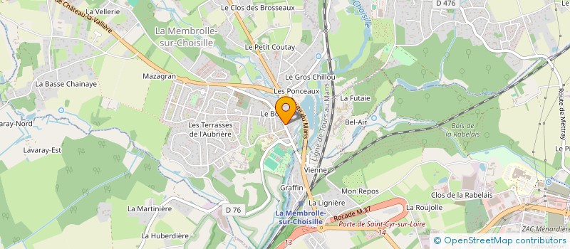 localisation de l'entreprise MONSIEUR JOEL ROCHER  LA MEMBROLLE-SUR-CHOISILLE