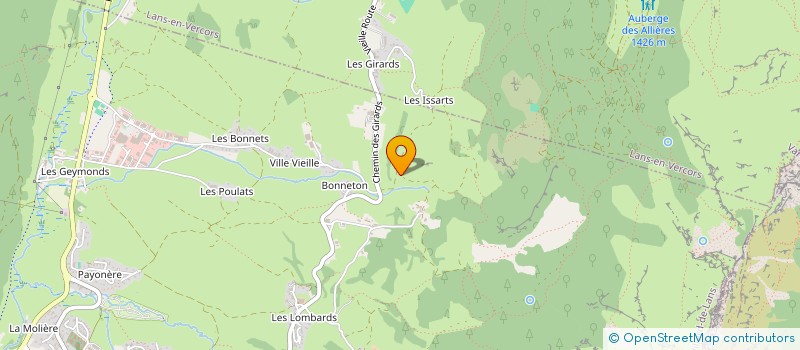 localisation de l'entreprise MONSIEUR JOEL ROLLAND-MUQUET  LANS-EN-VERCORS