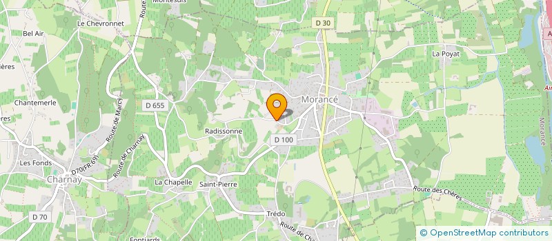 localisation de l'entreprise MONSIEUR JOEL ROMY  MORANCE