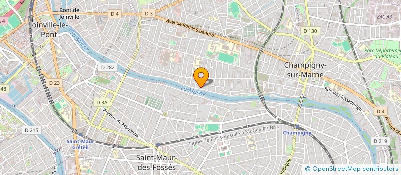 localisation de l'entreprise MONSIEUR JOEL ROSSI à CHAMPIGNY-SUR-MARNE