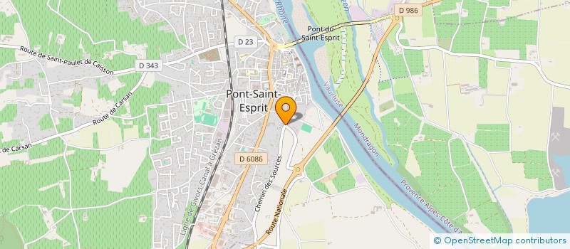 localisation de l'entreprise MONSIEUR JOEL ROSSI  PONT-SAINT-ESPRIT