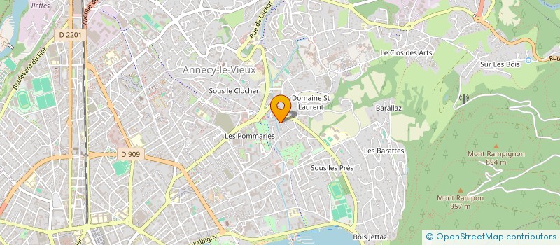 localisation de l'entreprise MONSIEUR JOEL ROSSINI à ANNECY