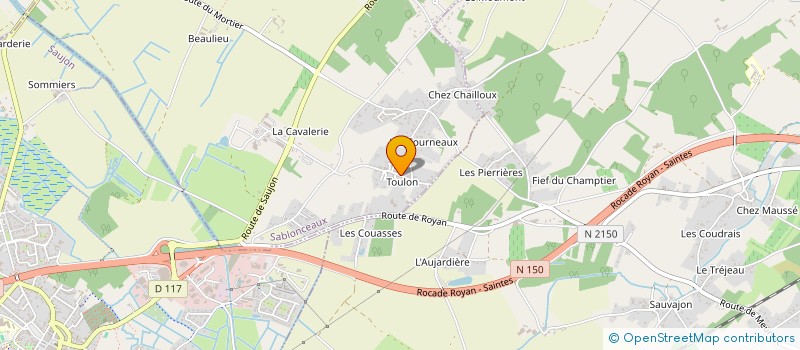 localisation de l'entreprise MONSIEUR JOEL RUCHAUD  SABLONCEAUX