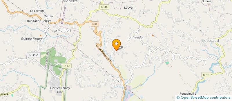 localisation de l'entreprise MONSIEUR JOEL SABATHIE  RIVIERE-PILOTE