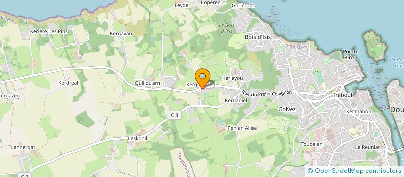 localisation de l'entreprise MONSIEUR JOEL SAVINA à DOUARNENEZ