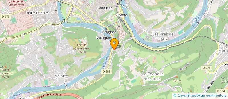 localisation de l'entreprise MONSIEUR JOEL SCHMITT à BESANCON