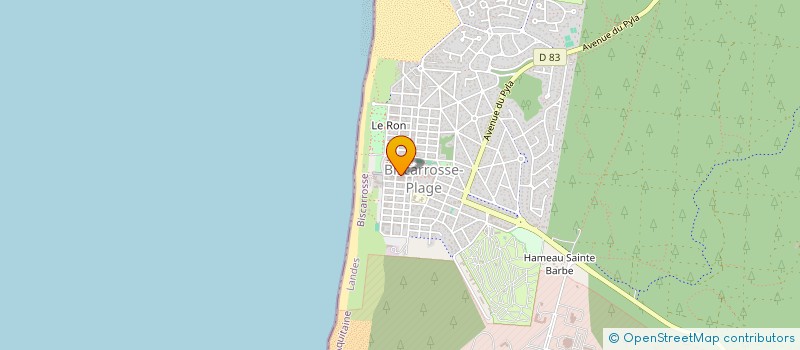 localisation de l'entreprise MONSIEUR JOEL SENTOU  BISCARROSSE